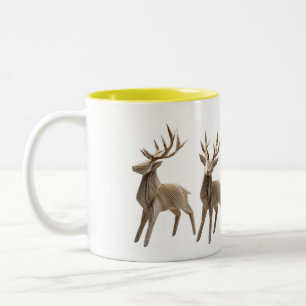 Origami Reindeer Trio Mug