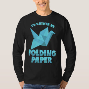 Origami Saying Paper Folding Crane Japan T-Shirt