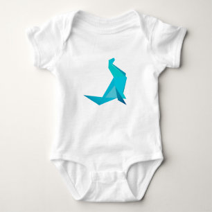 Origami Seal Summer Baby Bodysuit