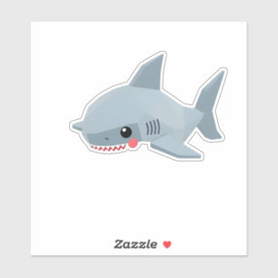 origami shark sticker