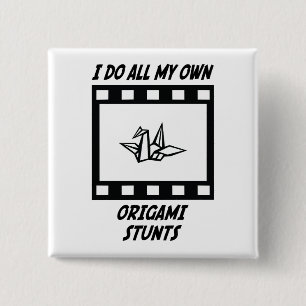Origami Stunts 15 Cm Square Badge