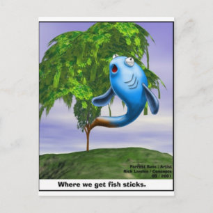 Origin OF Fishsticks Funny Tees & Gifts Postcard