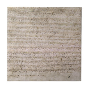 ORIGINAL 1215 Magna Carta British Library Tile