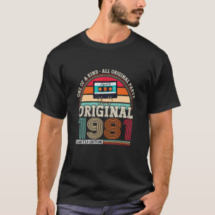 Original 1981 41st Birthday Birthday  For Men And  T-Shirt