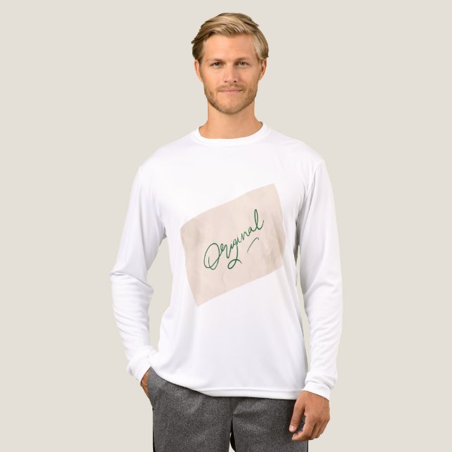 Original 1 Bella+Canvas Tri-Blend Long Sleeve  Shirt (Front Full)