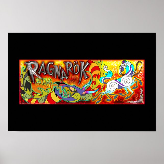 Original 2014 RAGNAROK Memorial Poster Black (Front)