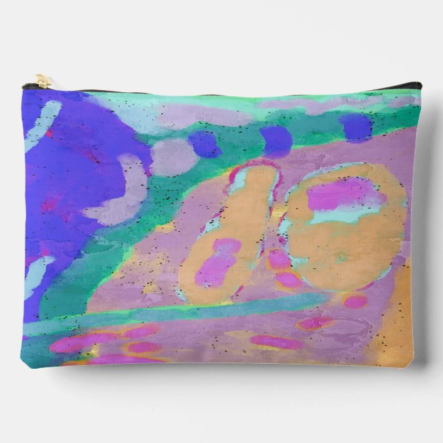 Original Abstract Art Accessory Pouch (Front)