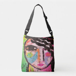 Original Abstract Art Crossbody Bag