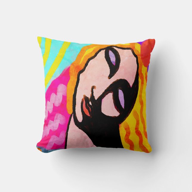 Original Abstract Art Cushion (Front)