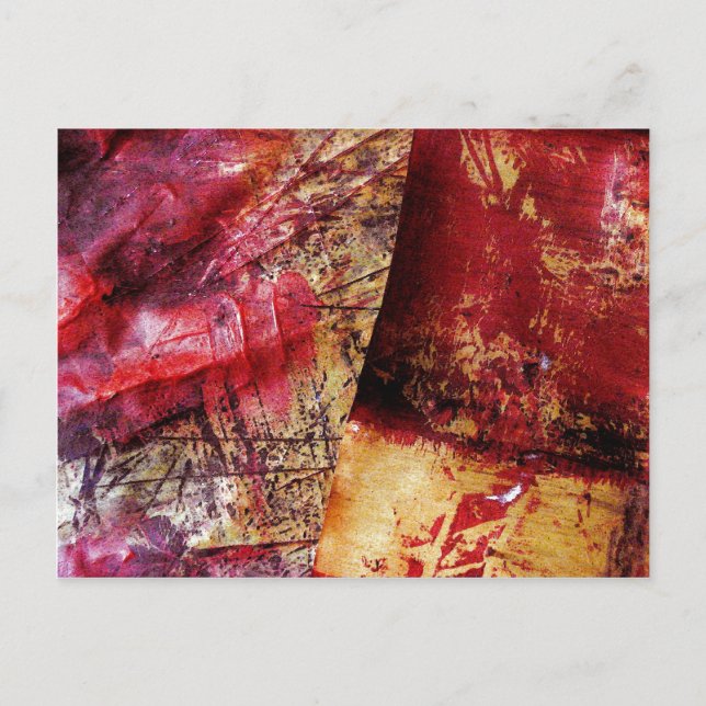 Original Abstract Art - Painting Abstract Postcard (Front)