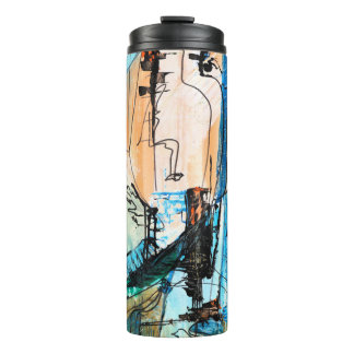 Original Abstract Art  Thermal Tumbler