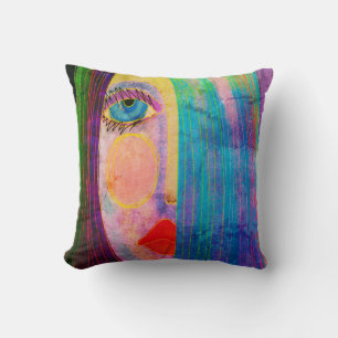 Original Abstract Art Throw Pillow