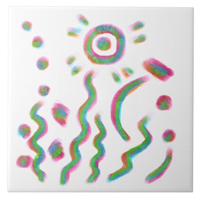 Original Abstract Art Tile (Front)
