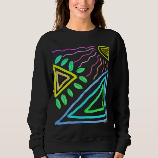 Original Abstract Art to Wear Sweatshirt (Front)