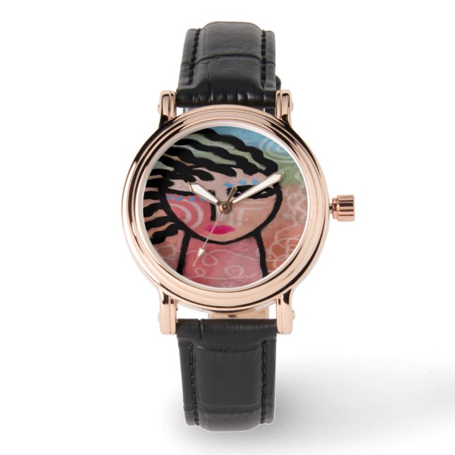 Original Abstract Art to Wear Watch (Front)