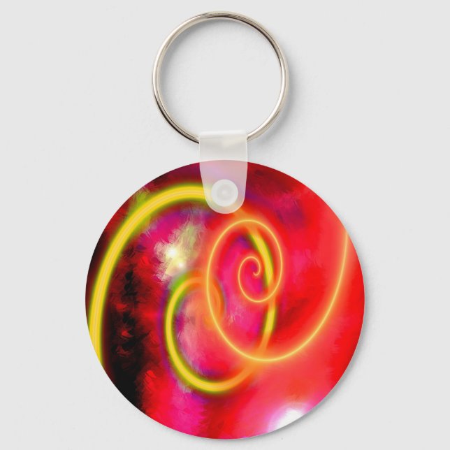 Original Abstract Digital Art Key Ring (Front)