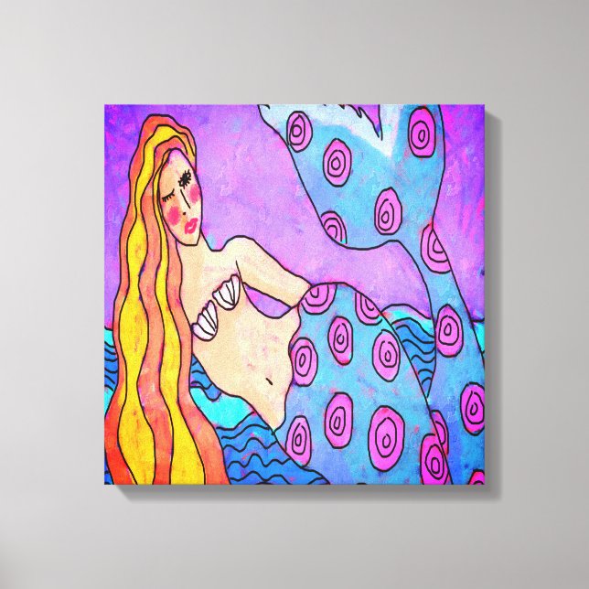 Original Abstract Digital Mermaid Print (Front)