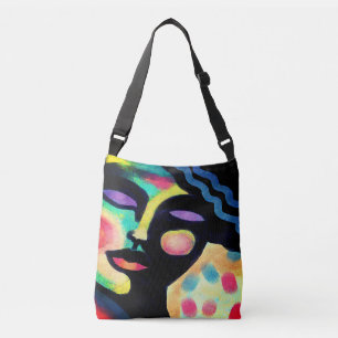 Original Abstract Digital Painting Crossbody Bag