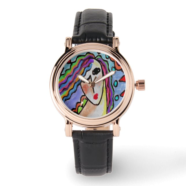 Original Abstract Digital Painting of a Woman Watch (Front)