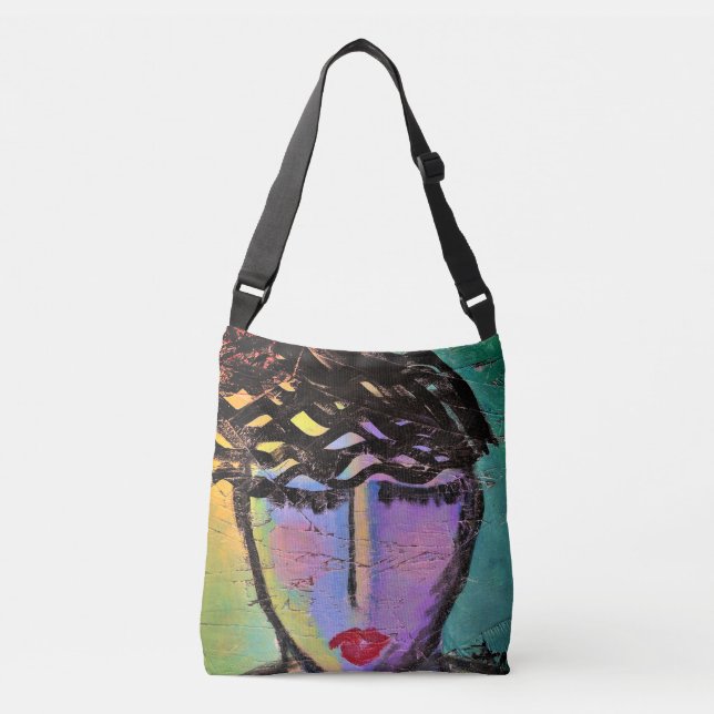 Original Abstract Painting Crossbody Bag (Front)