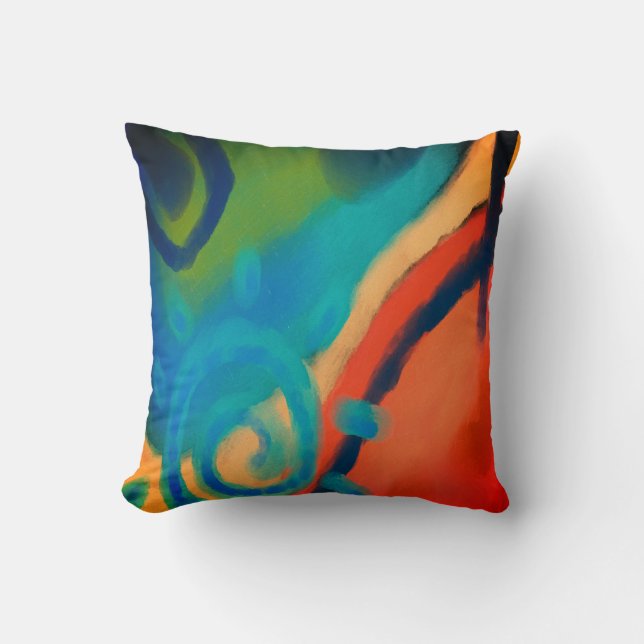Original Abstract Painting Cushion (Front)