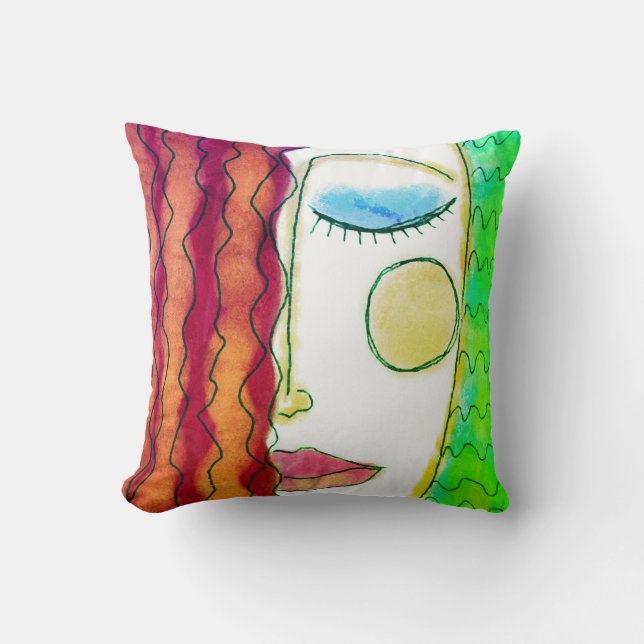 Original Abstract Painting Cushion (Front)