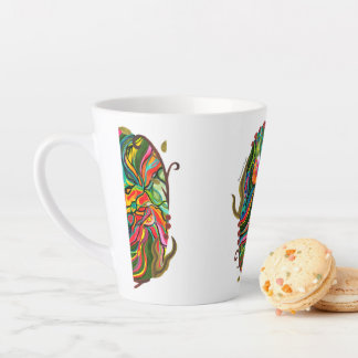 Original Abstract Portal Pattern Latte Mug