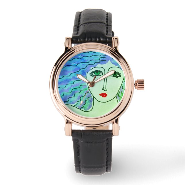 Original Abstract Wearable Art Watch (Front)