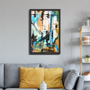 Original Acrylic Painting Wrapped On Canvas Print