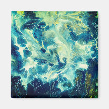 Original Acrylic PourArt Magnet