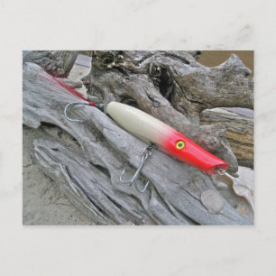Original AJS Pencil Popper Fishing Lure Postcard