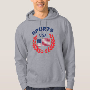 Original America Sports USA Flag  Hoodie