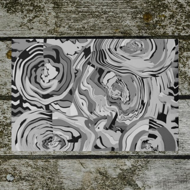 Original Art Floral Grey & Black Design Outside Doormat (Rustic floral original art,  front doormat. Comes in beautiful shades of gray & black. Perfect gift.)