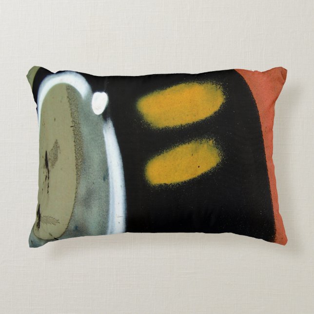 Original art: "macroffiti: Saturn" Decorative Cushion (Front)