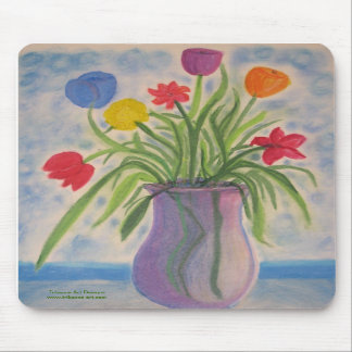 Original art Mouse pad - Purple Vase