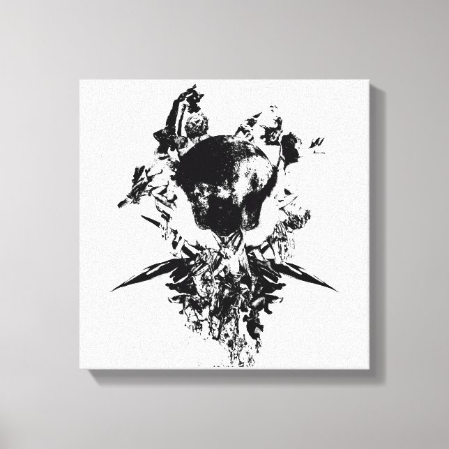 Original art work #3 Black and white Canvas Print (Front)