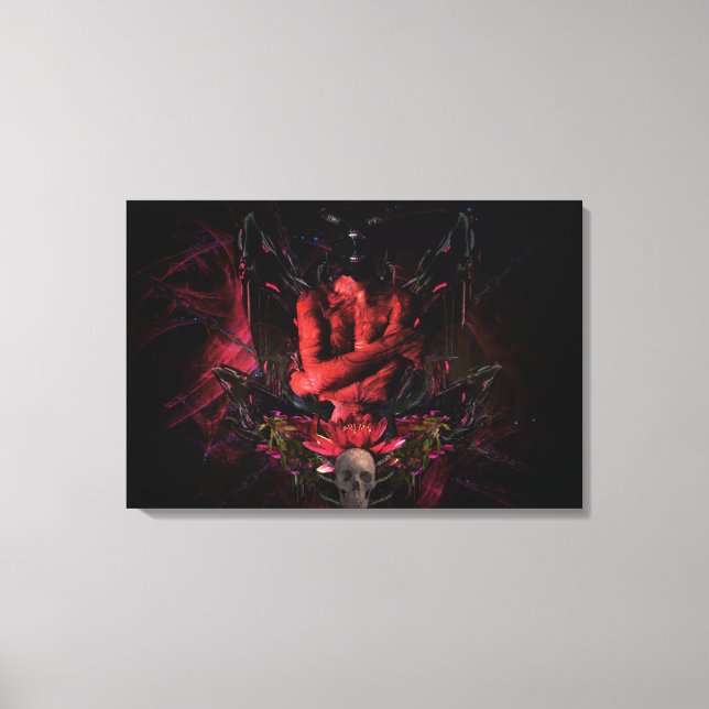 Original art work #4 “devil " canvas print (Front)