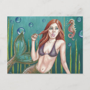 Original Artwork Bubblicious Postcard