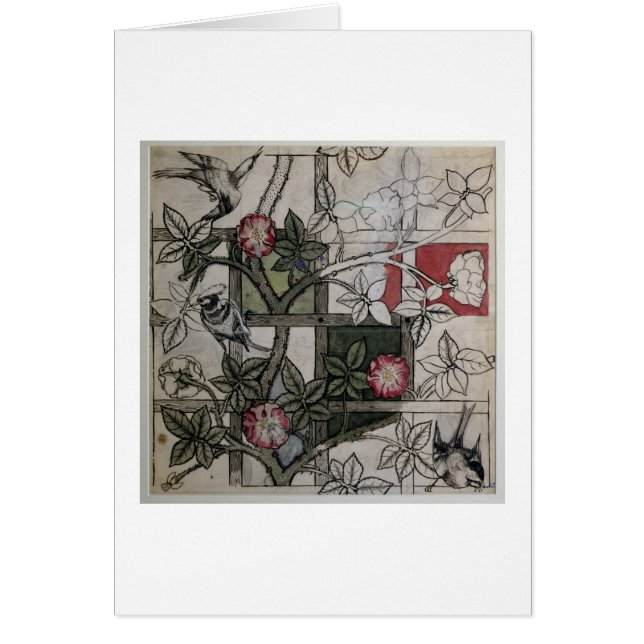 Original artwork for 'Trellis' wallpaper design, 1 (Front)