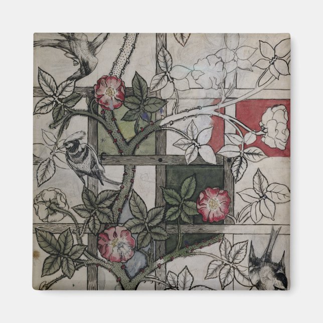 Original artwork for 'Trellis' wallpaper design, 1 Magnet (Front)