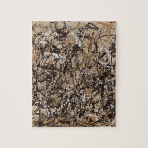 Original autumn pollock paint jigsaw puzzle