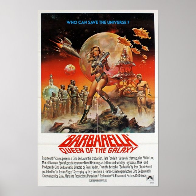 Original Barbarella Movie Poster (Front)