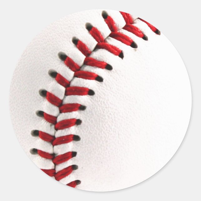 Original baseball ball classic round sticker (Front)