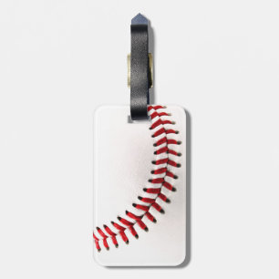 Original baseball ball luggage tag