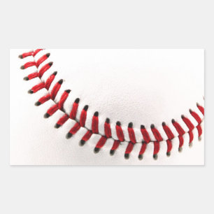 Original baseball ball rectangular sticker