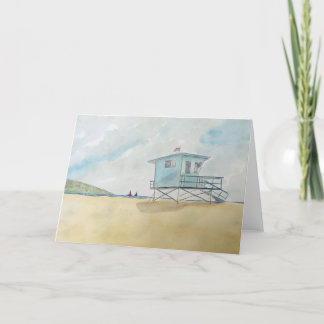 Original Beach Art on Blank Card