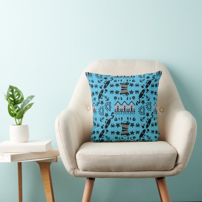 Original Beach Sand And Sea Themed Cushion (Chair)