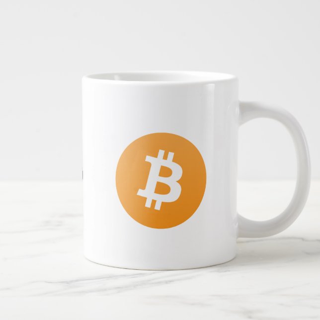 Original Bitcoin Logo Large Coffee mug (Right)