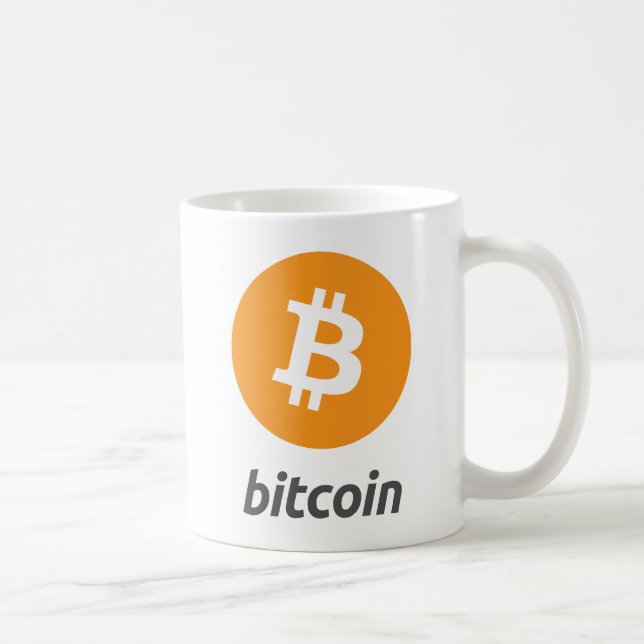 Original Bitcoin Logo Symbol Coffee Mug (Right)