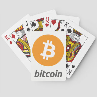 Original Bitcoin Logo Symbol Playing Cards